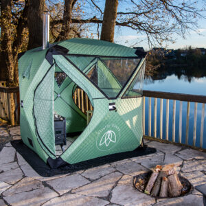 FireFly portable, packable sauna tent.