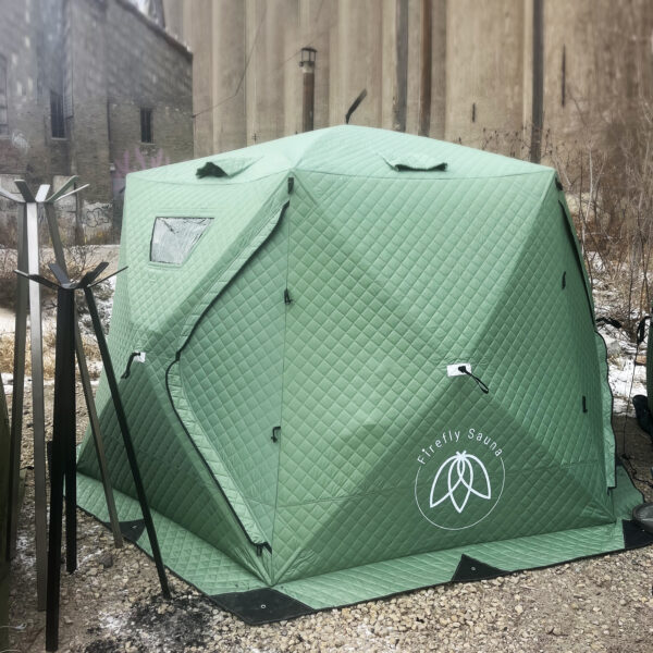 New! Larger FireFly Dome Sauna Tent.